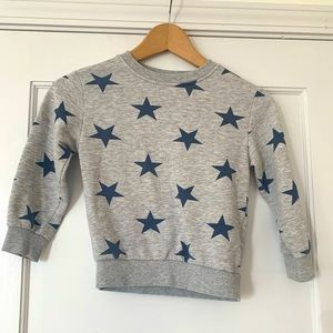 Size 4-6, little girls, star sweatshirt